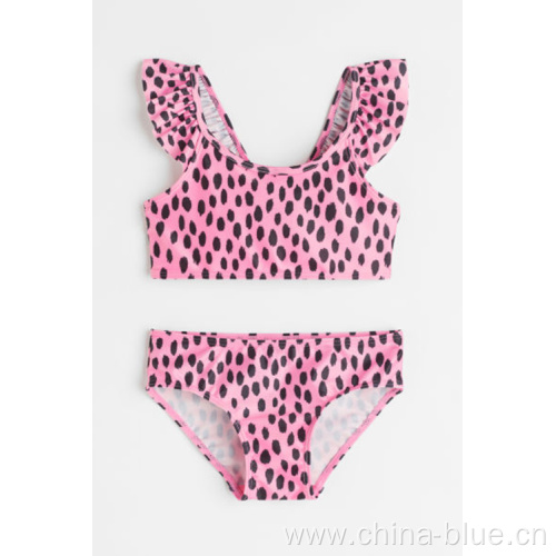 Girl's fashion print swimwear bikini